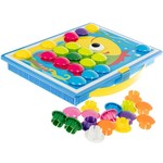 Мозаика для малышей Bondibon, 36 фишек, 9 картинок-шаблонов, BOX