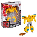 Трансформер 2в1 BONDIBOT Bondibon робот-автомобиль, жёлтое такси, BOX 20,5x24,5х9 см, арт. M7412-16.