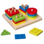 Сортер Bondibon из дерева «ФИГУРЫ», BOX 15,8х6,6х13,5 см
