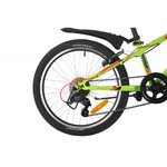 Велосипед NOVATRACK 20" EXTREME зеленый,  сталь, 6 скор., Shimano TY21/Microshift TS38, V- brake тор