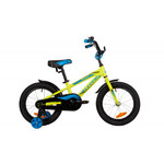 Велосипед NOVATRACK 16" DODGER алюм., зелёный, тормоз нож, короткие крылья, полная защита цепи