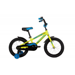 Велосипед NOVATRACK 16" DODGER алюм., зелёный, тормоз нож, короткие крылья, полная защита цепи