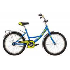 Велосипед NOVATRACK 20" URBAN синий, защ А-тип, тормоз нож, крылья и багаж хром, без доп колес