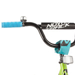 Велосипед NOVATRACK 20" VECTOR лаймовый, защ А-тип, тормоз нож., крылья и багаж чёрн.,без доп колес