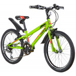 Велосипед NOVATRACK 20" RACER, зеленый, сталь, 12 скор., Power, V-Brake
