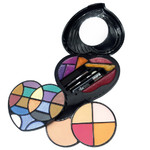 Набор детской декор. косметики Bondibon Eva Moda, BOX 16,5х13,5х4 см; тени для век-17шт.(16,6г), блеск для губ-7шт.(6г), румяна-4шт.(6,72г), пудра-1шт.(3,36г), тушь-1шт.(1,6г), аппликатор-3шт., зеркало-1шт., арт.8219.
