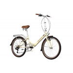 Велосипед NOVATRACK 20" складной, AURORA, бежевый, Shimano 6 speed, TY21/TS38/SG-6SI