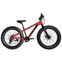 Велосипед NOVATRACK FATBIKE 24" SUV алюм.рама 13, терракот., 7-скор,TY200/TS38, диск.торм.STG