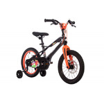 Велосипед NOVATRACK 16" LYNX. Магнезиевая рама, чёрный, полная защ.цепи, диск.тормоз, короткие крыль