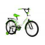 Велосипед NOVATRACK 20" FOREST белый, сталь, тормоз нож, крылья, багажник, защ.цепи