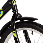 Велосипед NOVATRACK 20" TWIST черный, тормоз нож, крылья корот, защита цепи