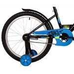 Велосипед NOVATRACK 20" TWIST черный, тормоз нож, крылья корот, защита цепи