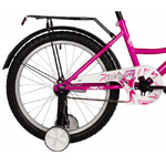 Велосипед NOVATRACK 20" VECTOR фуксия, тормоз нож, крылья, багажник, защита цепи