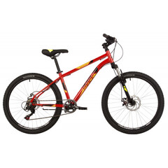 Велосипед NOVATRACK 24" BATTLER сталь 12'', красный, 6 скор.TZ500/TS-38/SG-6S, D-brake