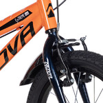 Велосипед NOVATRACK 16" EXTREME алюм., оранжевый, полная защ.цепи, V-brake, короткие крылья, полная