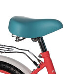 Велосипед NOVATRACK 16" MAPLE, неон розовый, полная защита цепи, тормоз нож.,крыл, багажн, пер.кор
