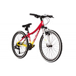 Велосипед NOVATRACK 24" KATRINA, алюм.рама 12" красный-жёлтый, 7 скор, TY300/EF41/TZ500, V-Brake