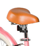 Велосипед NOVATRACK 16" ADELE, сталь, розовый, полная защита цепи, ручной передний и задний тормоз,