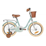 Велосипед NOVATRACK 18" MAPLE, светло бирюзовый, полная защита цепи,тормоз нож.,крылья, багажник, пе