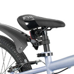Велосипед NOVATRACK 20" RACER серый,  стальная рама, 6 скор., Microshift MS21/Microshift TS38, V- br