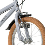 Велосипед NOVATRACK 18" VALIANT, сталь, серый, полная защита цепи, ручной передний и задний тормоз,