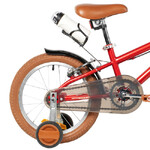 Велосипед NOVATRACK 18" VALIANT, сталь,красный, полная защита цепи, ручной передний и задний тормоз,