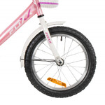 Велосипед FOXX 18" SIMPLE розовый, сталь, тормоз нож, крылья, багажник,  защ.цепи, передняя корзина