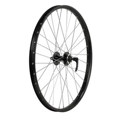 Колесо 24" переднее втулка joytek  двустенный обод  эксцентрик , 32 сп, old 100, диск 6 б, экс-ц.