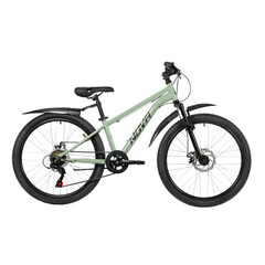 Велосипед NOVATRACK 24" BATTLER сталь 12'', хаки, 6 скор.TZ500/TS-38/SG-6S, диск.торм STG