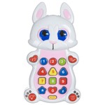Игрушка развивающая пласт. УМНЫЙ ТЕЛЕФОН  Bondibon, ЗАЙКА, BOX