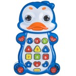 Игрушка развивающая пласт. УМНЫЙ ТЕЛЕФОН  Bondibon, ПИНГВИН, BOX