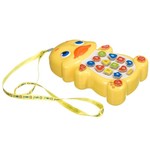 Игрушка развивающая пласт. УМНЫЙ ТЕЛЕФОН  Bondibon, УТЕНОК, BOX