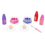 Набор детской декор., косметики Bondibon Eva Moda, CRD 33х25,5х15 см; косметичка-сумочка; помада -3шт.(2,4г) / лак для ногтей -2шт.(11мл) / блеск для губ-2шт.(4г) / тени для век -4шт.(5,2г) / аппликатор -1шт. / кисть -1шт.,арт.J-1054.