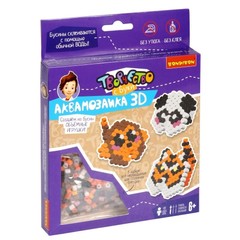 Набор для творчества  BONDIBON. Аквамозаика 3D (3 фигуры. Обезьянка, тигр, панда)